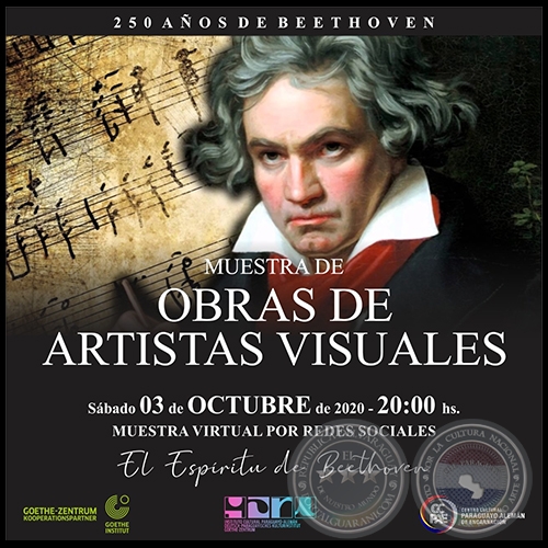 El Espíritu de Beethoven - Muestra de Artistas Visuales - Sábado, 03 de Octubre de 2020